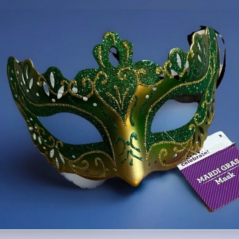 Mardi Gras Costume Mask-Adult Size. Wear It Or Decorate With It.